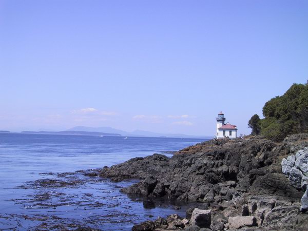 Lighthouse on the Pacific coast