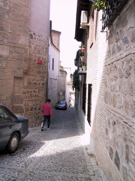 Almost all the streets in this town are tiny like this.